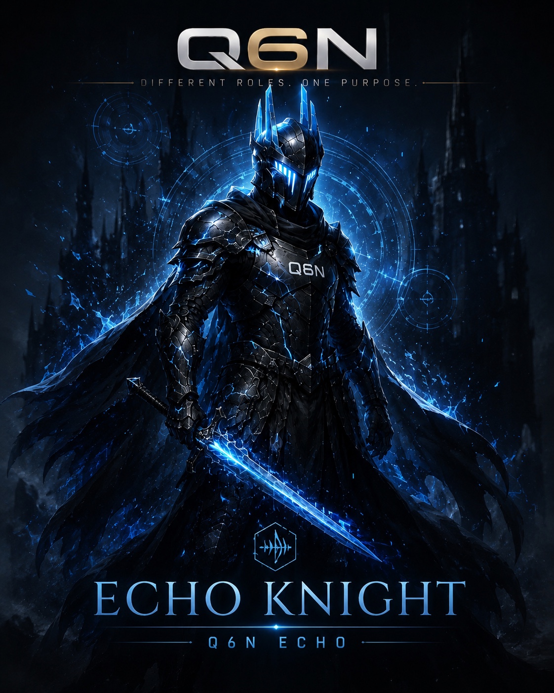 ECHO KNIGHT, original Q6N character artwork for Q6N ECHO 27