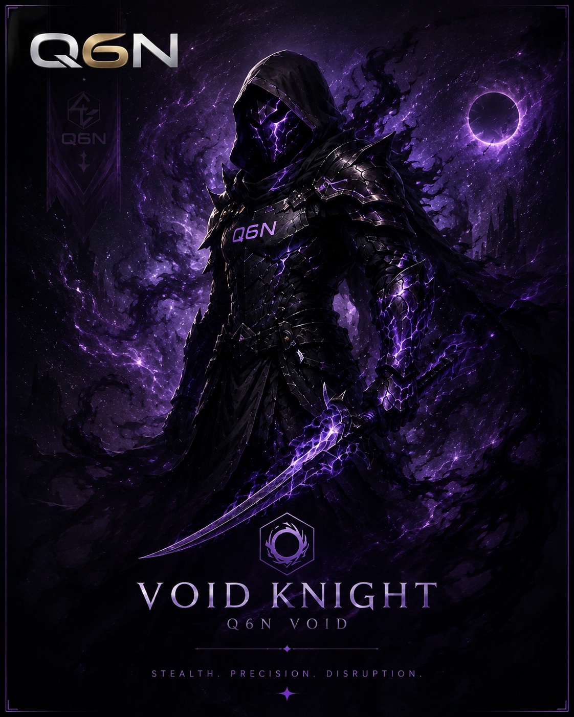 VOID KNIGHT, original Q6N character artwork for Q6N VOID 27